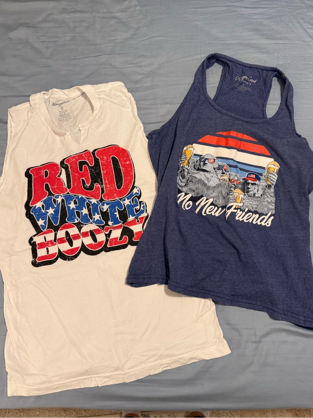 4th of July cut off and tank top